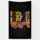 Banderoles 1776 : Mon ancêtre n'était pas libre 1776 (Vertical)