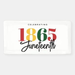 Banderoles 1865 Liberté Célébration de l'histoire noire