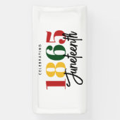 Banderoles 1865 Liberté Célébration de l'histoire noire (Verticale)