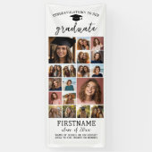 Banderoles 18 Collage de photos de fin d'études Moderne Minim (Vertical)