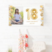 Banderoles 18e anniversaire de la fête Photo Ballons d'or (En situation)