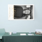 Banderoles 18e anniversaire Photo Gold Confetti (Salon professionnel)