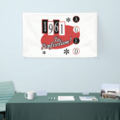 Banderoles 1961 60e anniversaire Mid Century Moderne (Salon professionnel)