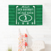 Banderoles 1969 50e anniversaire pour les golfeurs (En situation)