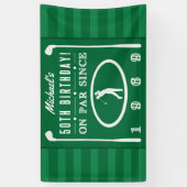 Banderoles 1969 50e anniversaire pour les golfeurs (Vertical)
