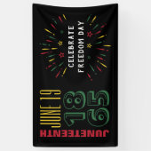 Banderoles 19 juin 1865 Feu d'artifice d'histoire noire (Vertical)