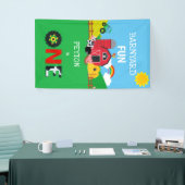 Banderoles 1er anniversaire Animaux de ferme Barnyard Fun Kid (Salon professionnel)