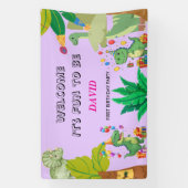 Banderoles 1st Birthday Dinosaur Minimal baby boy (Verticale)