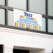 Banderoles 2022 Graduation préscolaire sur mesure École Crayo (Bâtiment extérieur)