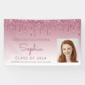 Banderoles 2024 Photo Bourgogne Parties scintillant Diplôme (Horizontal)