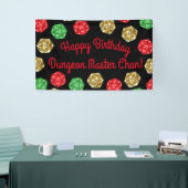 Banderoles 20 disques latéraux Jeu du MDN Anniversaire Vert R (Salon professionnel)