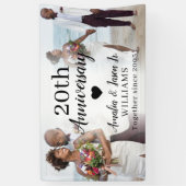 Banderoles 20e anniversaire du Mariage Custom 2 Collage photo (Vertical)