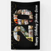 Banderoles 20e anniversaire heureux Photo Collage anniversair (Vertical)
