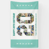 Banderoles 20e Anniversaire Numéro 20 Collage photo (Vertical)