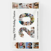 Banderoles 20e Anniversaire Numéro de fête 20 Photo Collage (Vertical)