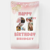 Banderoles 21e anniversaire 7 Photo Numéros de collection Ros (Vertical)