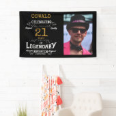 Banderoles 21e anniversaire Modèle photo légendaire (En situation)