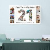 Banderoles 21e Anniversaire Numéro de fête 21 Photo Collage (Salon professionnel)