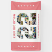 Banderoles 22e anniversaire Numéro 22 Collage photo (Vertical)