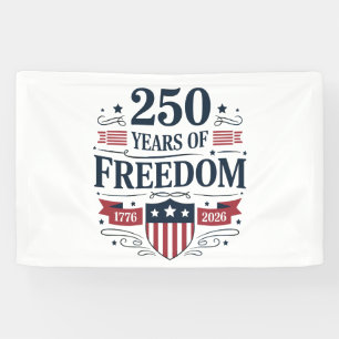 Banderoles 250 Ans De Liberté 1776 2026 250e 4 Juillet