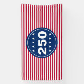 Banderoles 250 Stars and Stripes Red White and Blue Patriotic (Verticale)