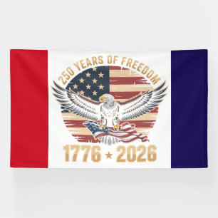 Banderoles 250e anniversaire de la liberté américaine
