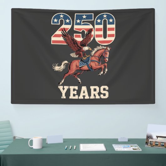 Banderoles 250e anniversaire des États-Unis (Salon professionnel)