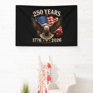 Banderoles 250e anniversaire USA aigle patriotique 250e