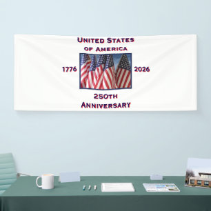 Banderoles 250e anniversaire USA Patriotique