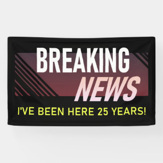 Banderoles 25 ans d'anniversaire de travail - Cadeau d'appréc