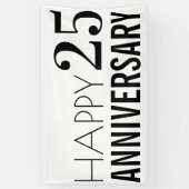 Banderoles 25e anniversaire du Mariage d'argent (Vertical)