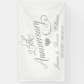 Banderoles 25e anniversaire du Mariage d'argent (Vertical)