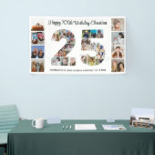 Banderoles 25e anniversaire fête numéro 25 photo Collage (Salon professionnel)