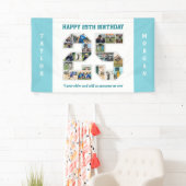 Banderoles 25e anniversaire Numéro 25 Collage photo (En situation)