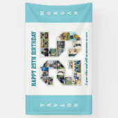 Banderoles 25e anniversaire Numéro 25 Collage photo (Vertical)