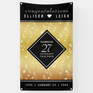 Banderoles 27e anniversaire du Mariage de musique