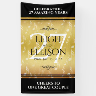 Banderoles 27e anniversaire du Mariage de musique