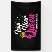 Banderoles 29 fév Année bissextile Reine Jour bissextile Anni (Vertical)