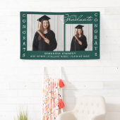 Banderoles 2 Collage Photo Félicitations Classe Grad De 2023  (En situation)