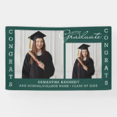 Banderoles 2 Collage Photo Félicitations Classe Grad De 2023  (Horizontal)