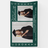 Banderoles 2 Collage Photo Félicitations Classe Grad De 2023  (Vertical)