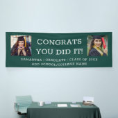 Banderoles 2 Félicitations pour le Graduate 2023 Graduation G (Salon professionnel)