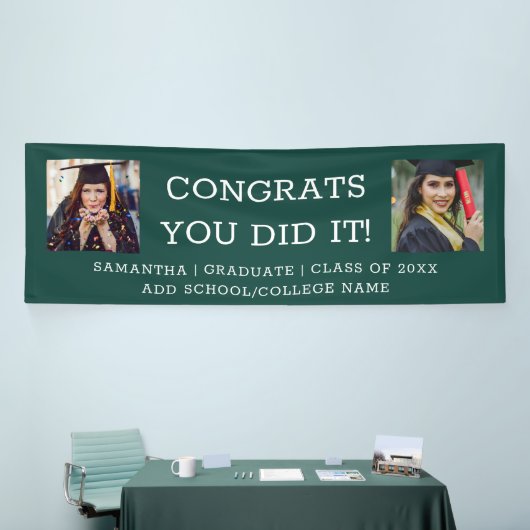 Banderoles 2 Félicitations pour le Graduate 2023 Graduation G (Salon professionnel)