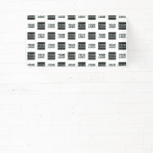 Banderoles 2 logos simple logo répétitif | Blanc (Insitu)