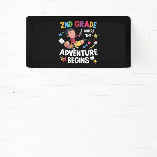 Banderoles 2e année où commence l'aventure (Insitu)