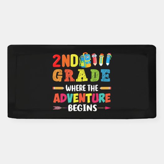 Banderoles 2e année où l'aventure (Horizontal)