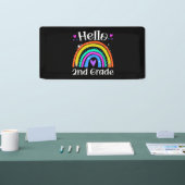 Banderoles 2nd Teacher Rainbow Grade Back To School (Salon professionnel)