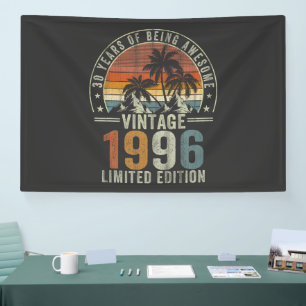 Banderoles 30 Ans d'être Génial Vintage 1996