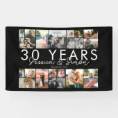 Banderoles 30 ans mariage anniversaire photo collage modifiab (Horizontal)