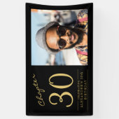 Banderoles 30e anniversaire Black Gold Photo (Vertical)